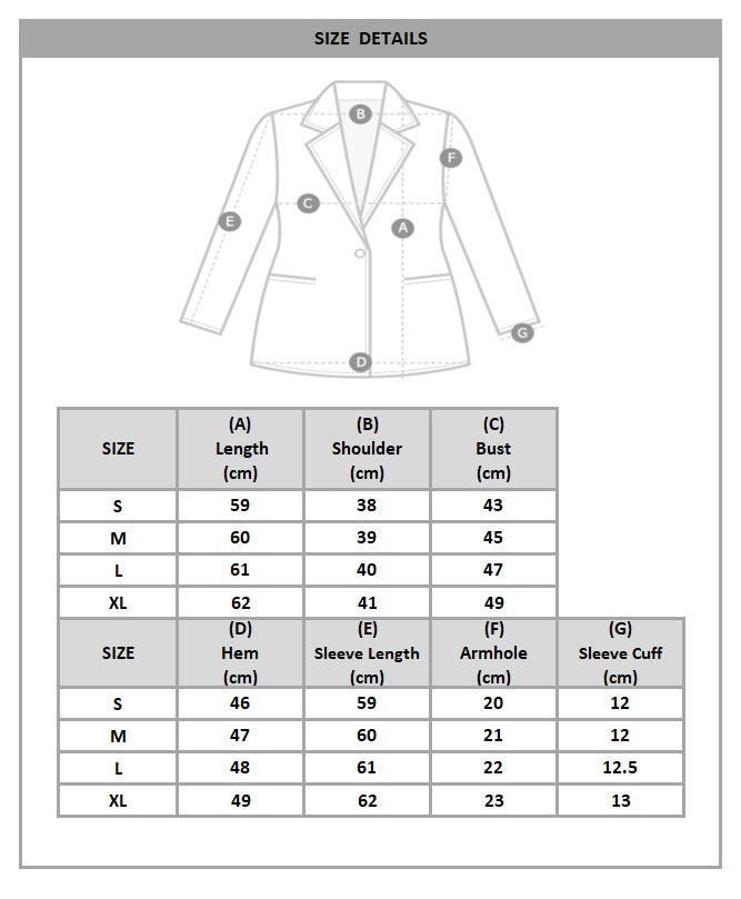 Classic Charm: Double Breasted Blazer with Gold Buttons & Contrast Colour Fringe