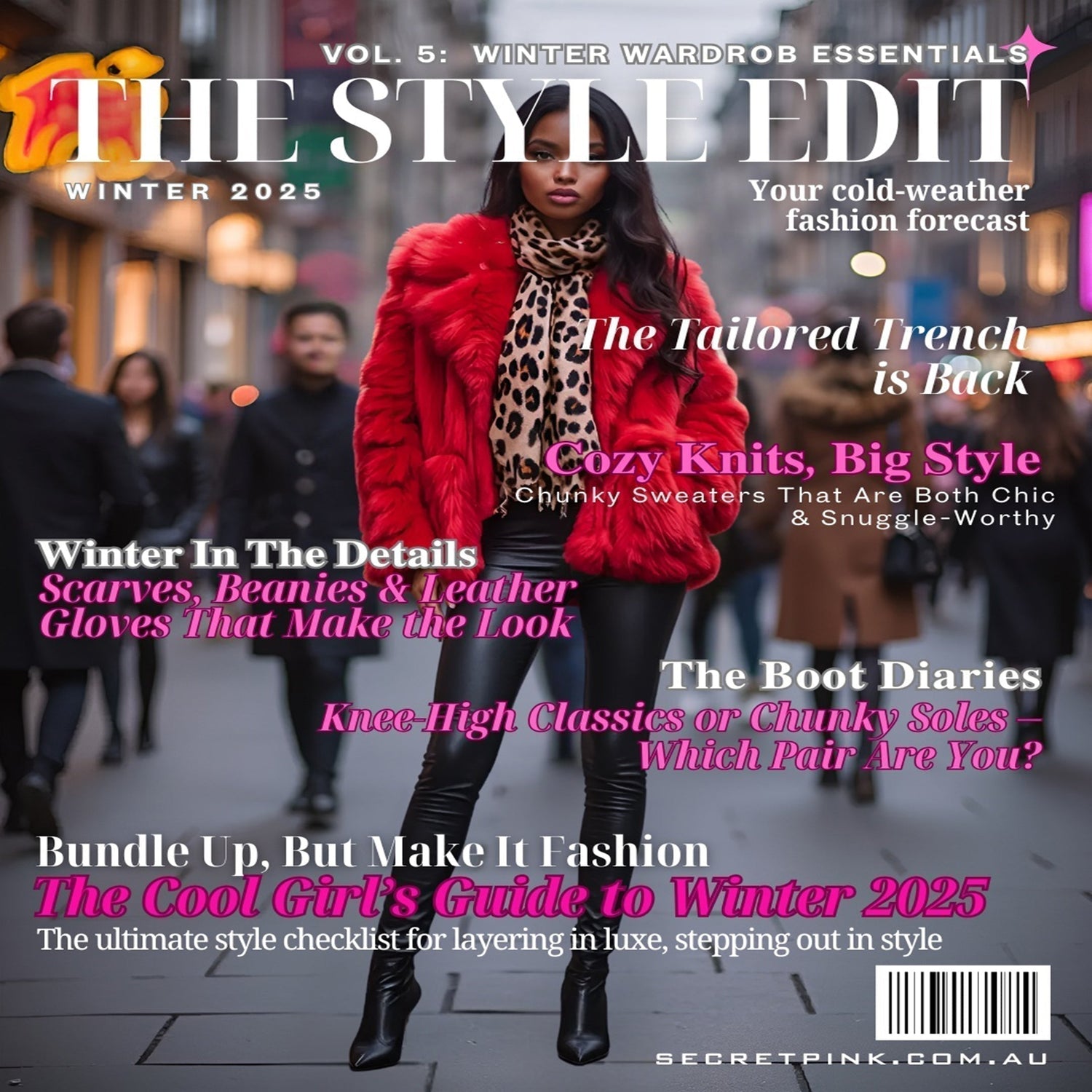 ✨ Volume 5: The Cool Girl’s Guide to Winter 2025 ✨ 🧣🧥💄 Bundle Up, But Make It Fashion ❄️🖤✨