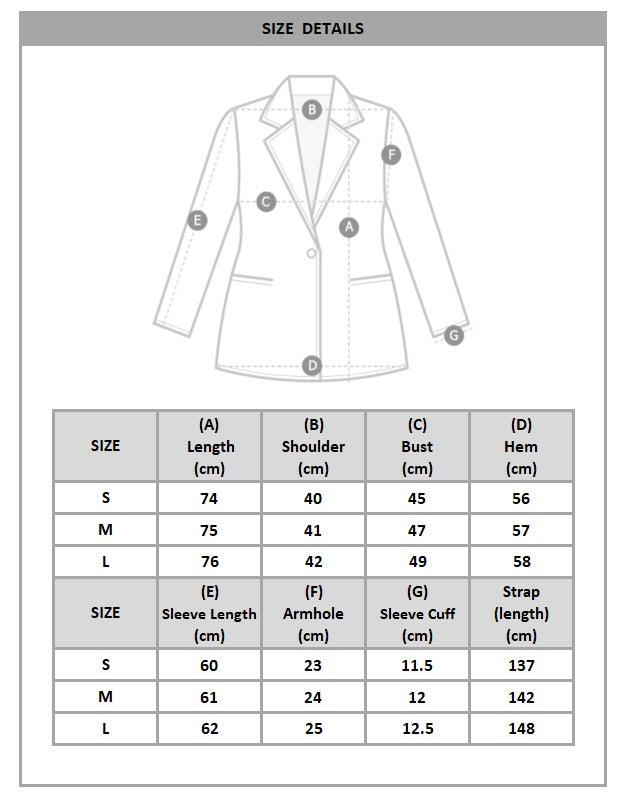 Luxurious and stylish Long Sleeve Double Breasted Blazer with Gold Accents